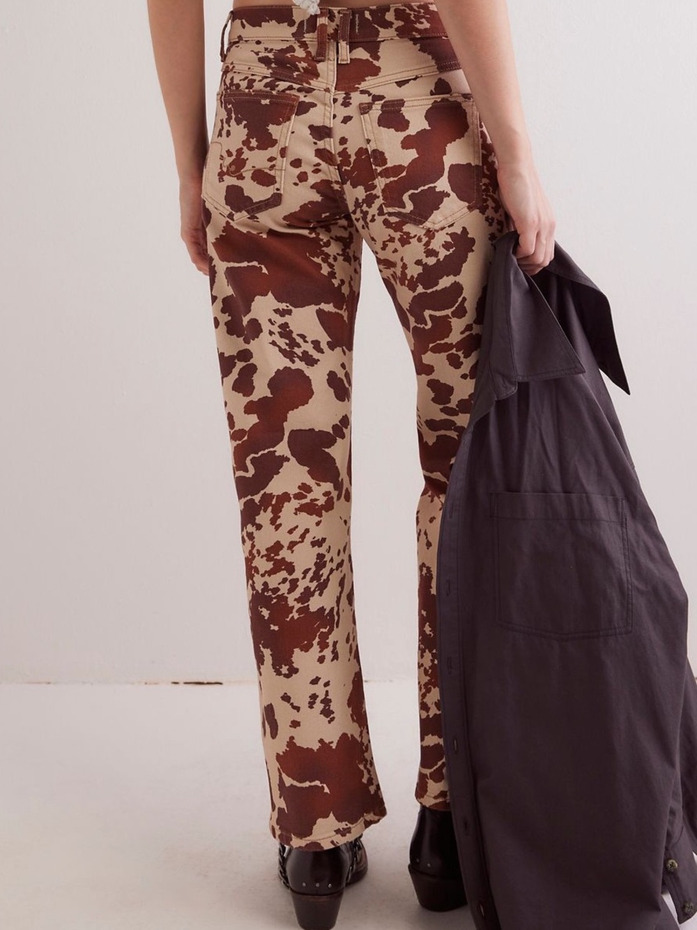 We The Free Risk Taker Mid-Rise Printed Jeans Size 32 - Picture 2 of 5